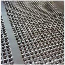 方孔筛网2个厚304不锈钢冲孔板15mm方孔金属加工 杭州客户定制