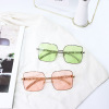 Beach brand glasses, square fashionable sunglasses suitable for men and women