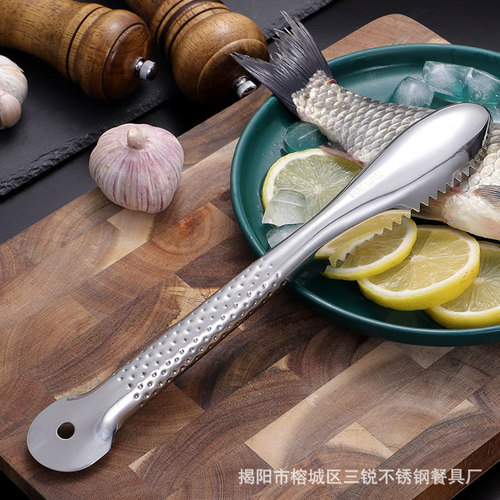 304 stainless steel fish scale scraper household kitchen gadget manual scale removal brush knife fish killing artifact