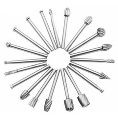 20PC High-Speed Steel Woodworking Rotary Files Woodworking Router Wood Carving High-Speed Steel Woodworking Small Rotary Files