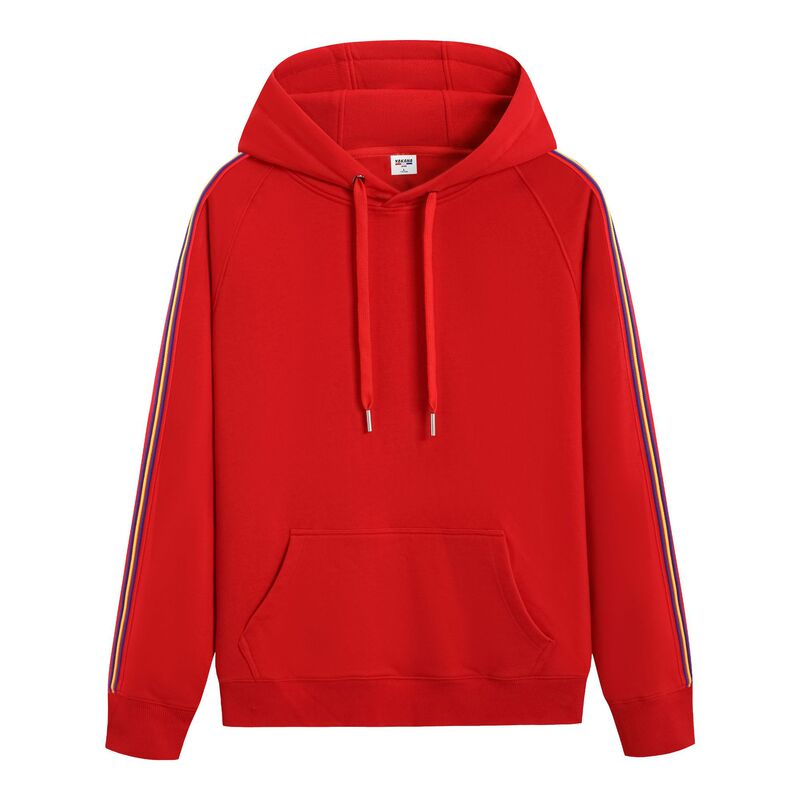 Fashion Brand Velvet Pullover Sweater Young Men and Women Sports Leisure Hooded Sweater Student Class Wear Hoodie