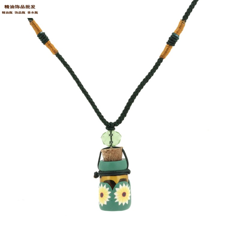 中国精油饰品网半包软陶瓶红细绳绕线项链20.jpg