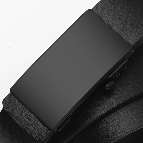 Factory Men's toothless and holeless inner wear automatic buckle leather belt men's Korean style cowhide belt
