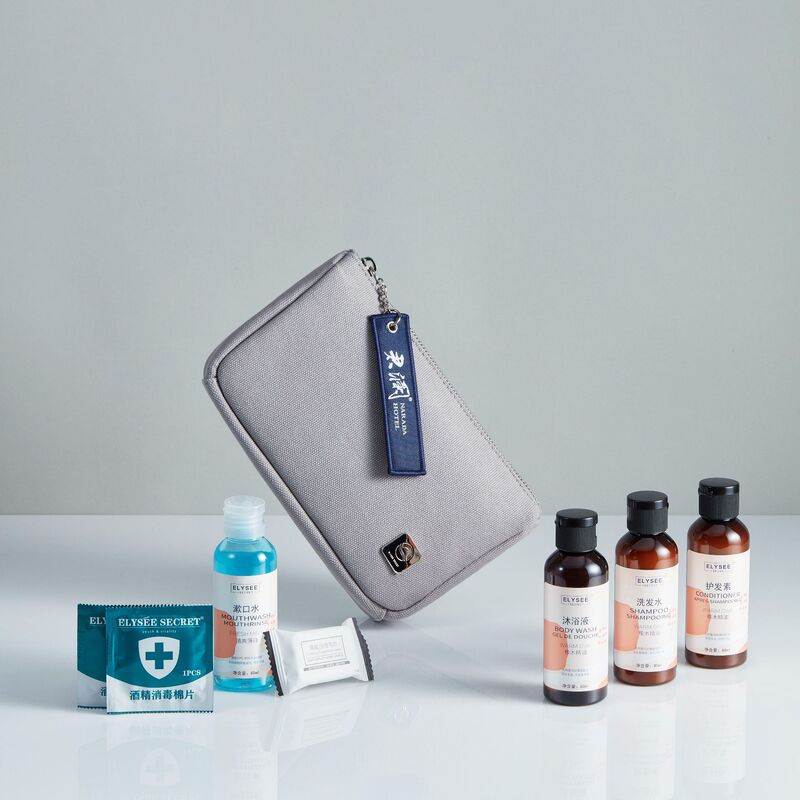 Hotel Guest Room Homestay High-end Travel Wash Set Travel Bag Cosmetic Bag Portable Storage Shampoo Body Soap