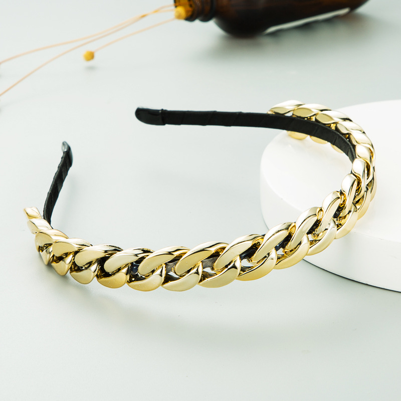 Simple Braid Thin Side Headband display picture 5