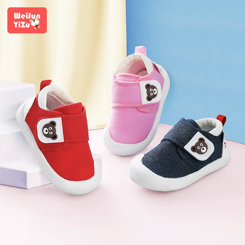 Детская обувь 2022 Весна и осень Новая детская обувь для малышей Детская Тканевая обувь с мягкой подошвой для мальчиков и девочек Нескользящая домашняя обувь оптом
