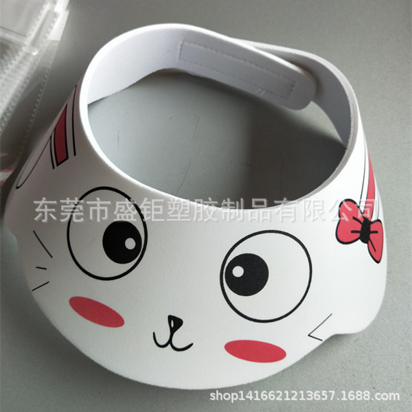 In stock wholesale cloth shampoo cap composite fabric shampoo cap Velcro adjustable size thickened cartoon customizable