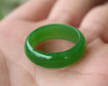 Jasper jade, ring suitable for men and women, sunny green natural ore