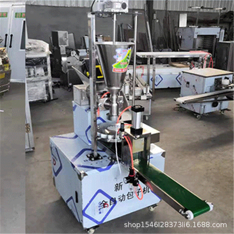 直销不锈钢小型双斗仿手工包子机全自动包子拍饼 糍耙机