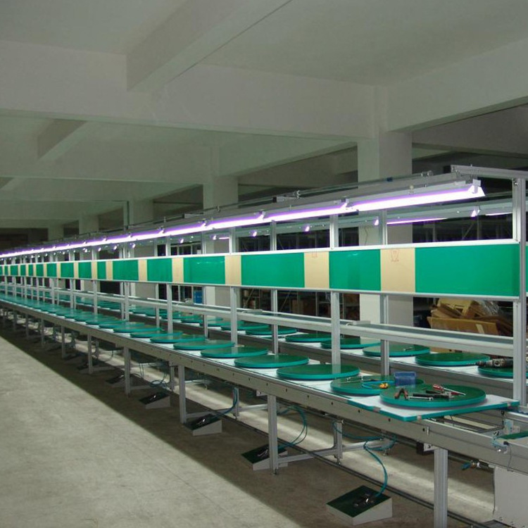 深圳车间倍速链总装线 电子电器生产上下层倍速拉线循环线