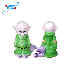 厂家直销陶瓷手绘3D卡通人小矮人精灵胡椒瓶椒盐罐厨房调料瓶SP