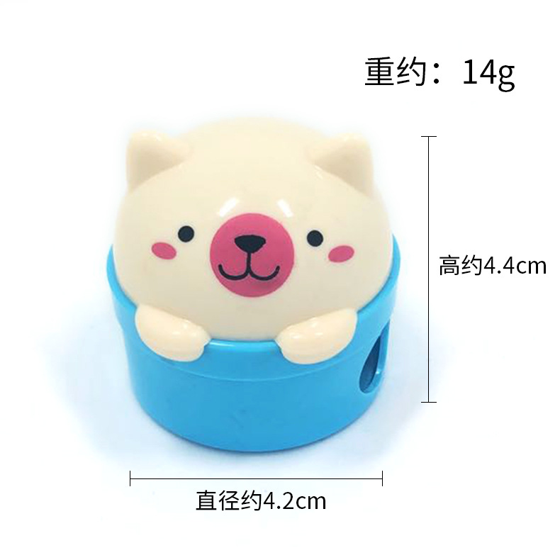 Sacapuntas 360 de dibujos animados, creativo, con diseño de gatito, para niños