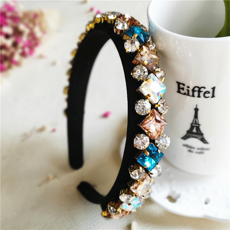 Korean Simple Head Jewelry Rhinestone Hair Clip Hair Clip Hair Band Adult Hair Accessories For Women Suppliers China display picture 6