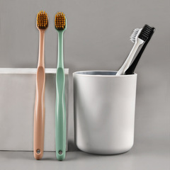 Factory direct sale single pack adult toothbrush, student teeth-strengthening soft bristle toothbrush, household manual toothbrush, drop shipping one piece