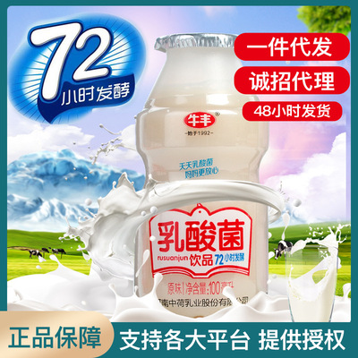 牛丰乳酸菌学生早餐儿童益生菌酸奶饮品整箱瓶装牛奶一件代发