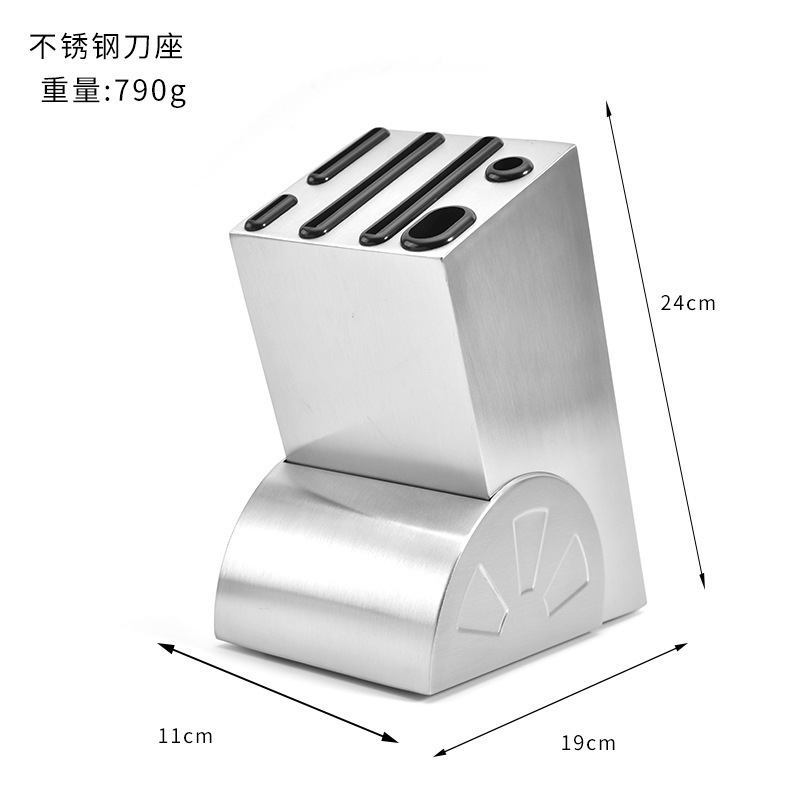廠家批發廚房刀具收納架家用創意不鏽鋼刀座菜刀置物架不鏽鋼刀架