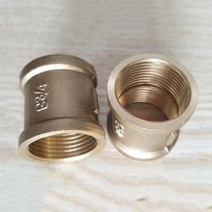 4mm thick copper pipe fitting with double inner thread direct 4-inch pipe sleeve 4-inch pipe connector