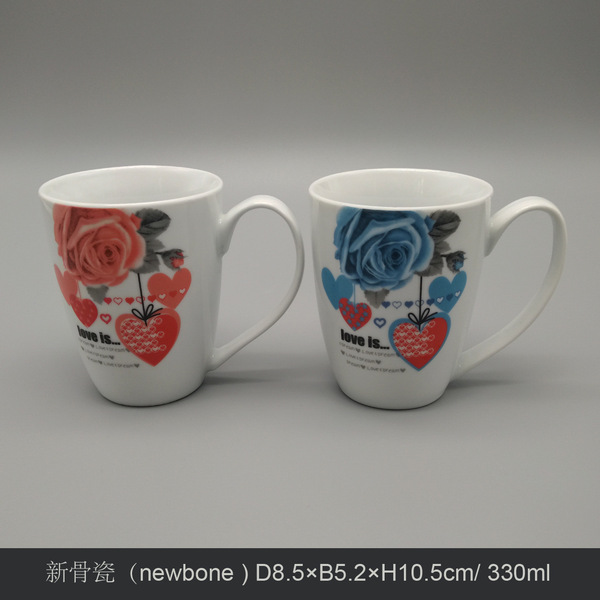 New bone porcelain roasted flower paper Foreign trade retro flower…