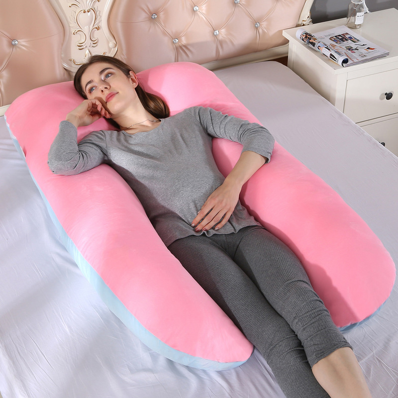 Soporte de cintura transfronteriza lado dormir en forma de U almohada apoyo del vientre almohada de enfermería Tmall Amazon suministro directo almohada de maternidad