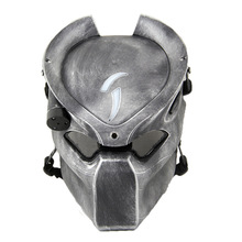 阻击者异形大战铁血战士面具独狼面罩红外带灯野战CS防护面具