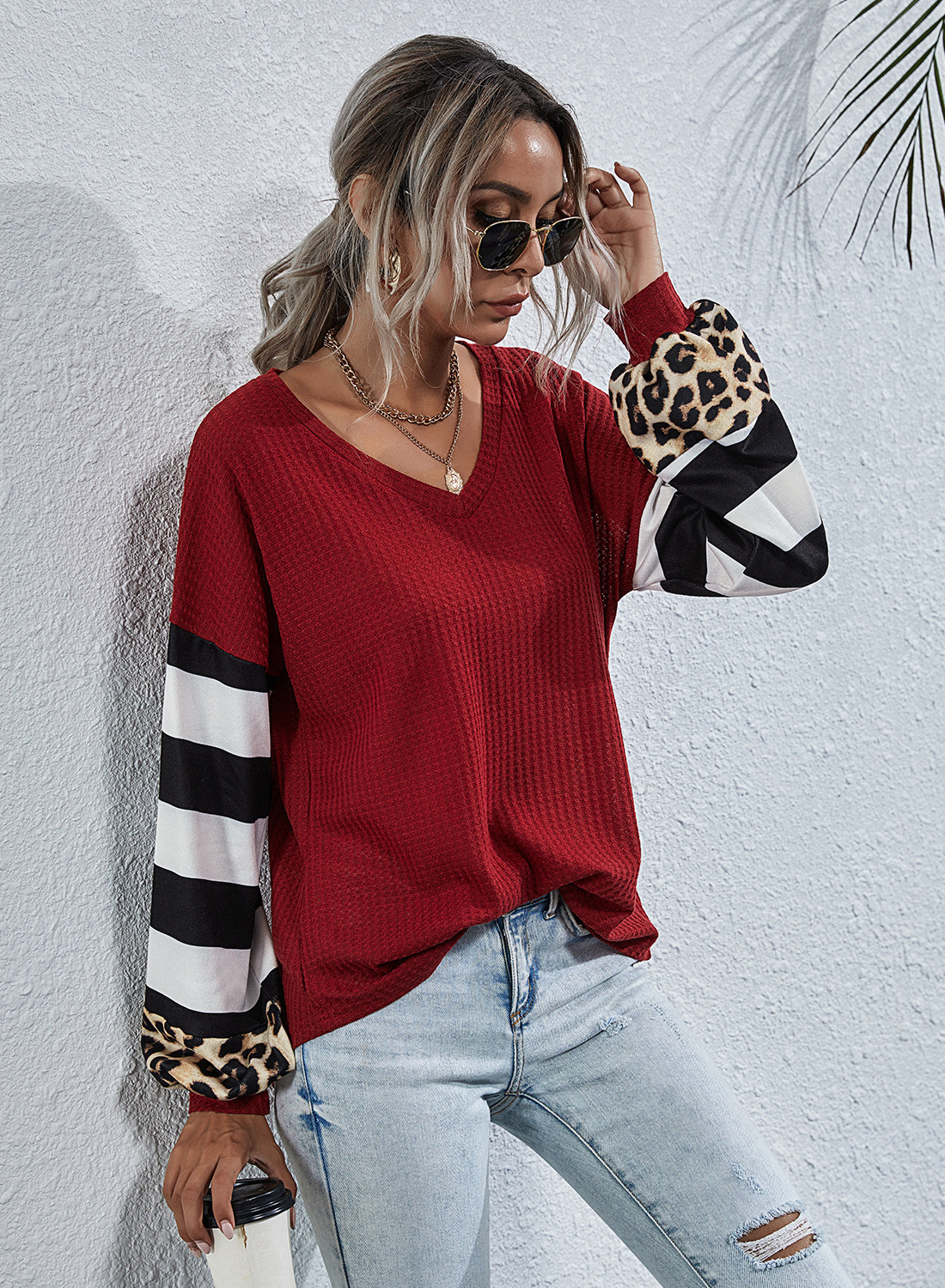 Women's Striped Long Sleeve T-Shirt
