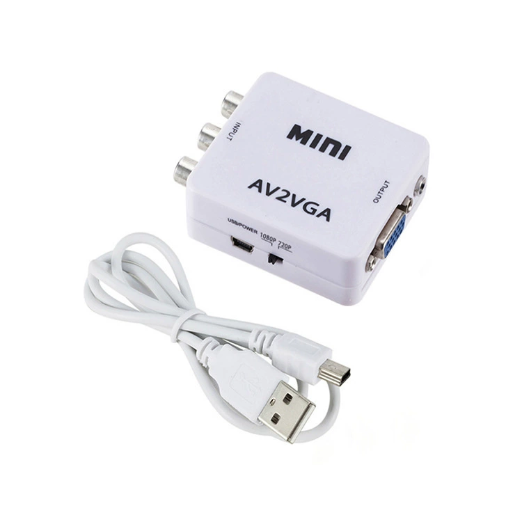 Фабричный AV в VGA AV в VGA HD конвертер AV2VGA поддерживает дисплей 1080P