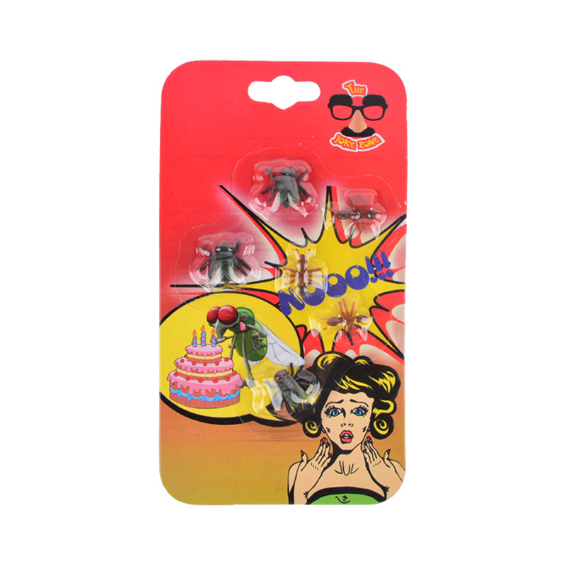 Wholesale of 1812 Cross-border prank props, including simulated flies and ants, novel and unique prank toys, and realistic cockroaches detail image 1