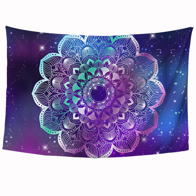 DIY欧美民族风mandala曼陀罗背景布 客厅卧室家居装饰背景布挂毯