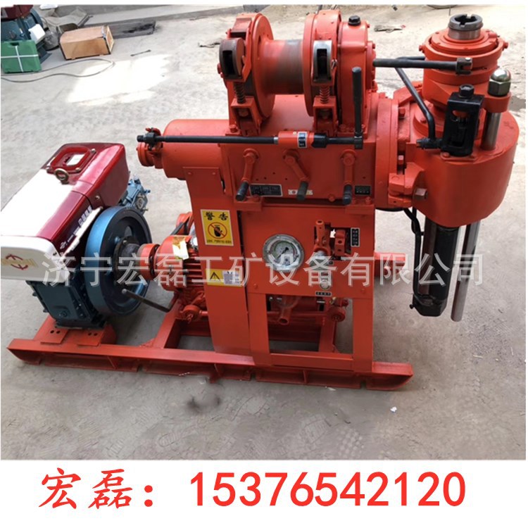 XY-1A型水井钻探岩芯钻机轻便型地质勘探液压钻探机100米水井钻机