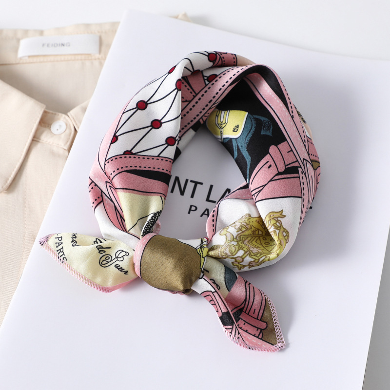 27g Weight Silk Scarf Classification Women's Casual Korean Style Printing Polyester Silk Scarf