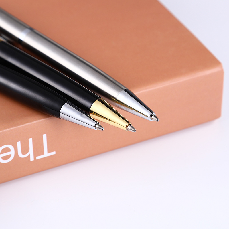 Suministro directo de fábrica Bolígrafo De Metal de negocios pluma de aceite medio de negocios pluma de regalo de publicidad logotipo personalizado