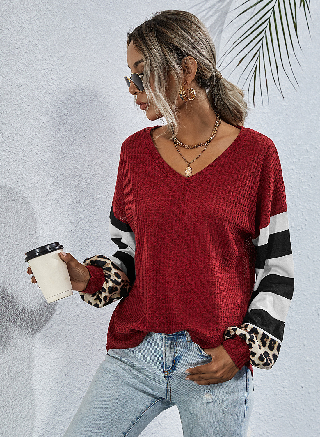 Women's Striped Long Sleeve T-Shirt