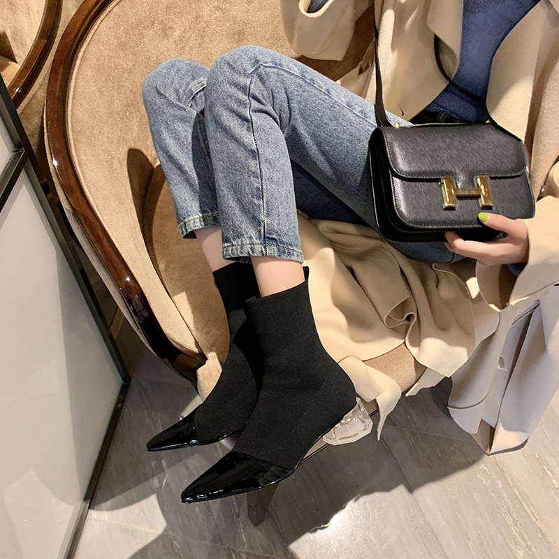 Chiko Leeza Pointed Toe Block Heels Boots