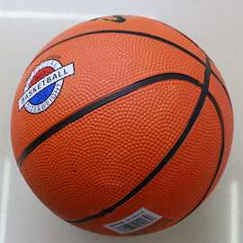 正品3号直径18CM橡胶桔色篮球弹性好/可踢可拍幼儿园用小篮球