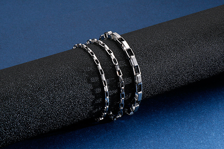 Geometric Pattern Simple Style Streetwear Geometric 304 Stainless Steel Bracelets In Bulk