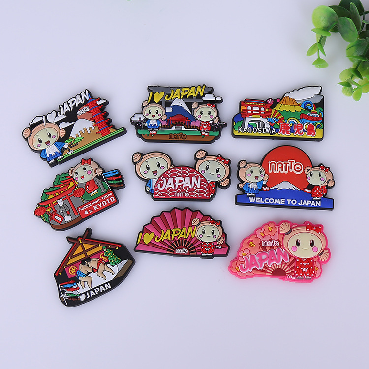 PVC软胶硅胶冰箱贴定制景区文创冰箱贴定制卡通软磁冰箱贴厂家|ms