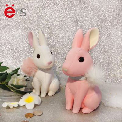 ens兔子存钱罐卡通创意搪胶PVC公仔储蓄罐礼品 树脂工艺品摆件|ms