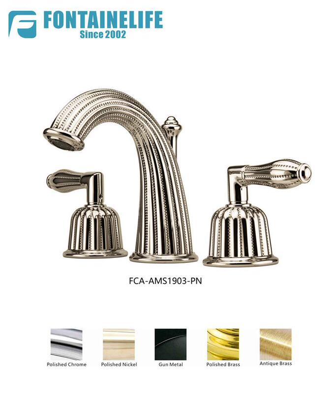 Flower basin faucet PVD. American faucet accessories faucet outlet triple faucet