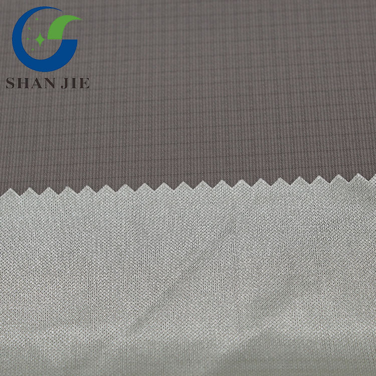 2020厂家直销混纺棉锦复合贴针织布服装面料 棉锦复合针织布