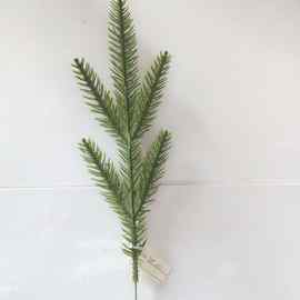 仿真植物仿真松针28*9厘米五叉松针枝 圣诞松枝藤条花圈配件批发