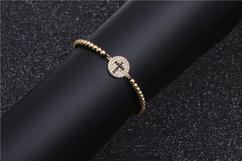 Jewellery For Women Brass Micro-zircon Cross Bracelet For Women Wholesales Yiwu Suppliers China display picture 3