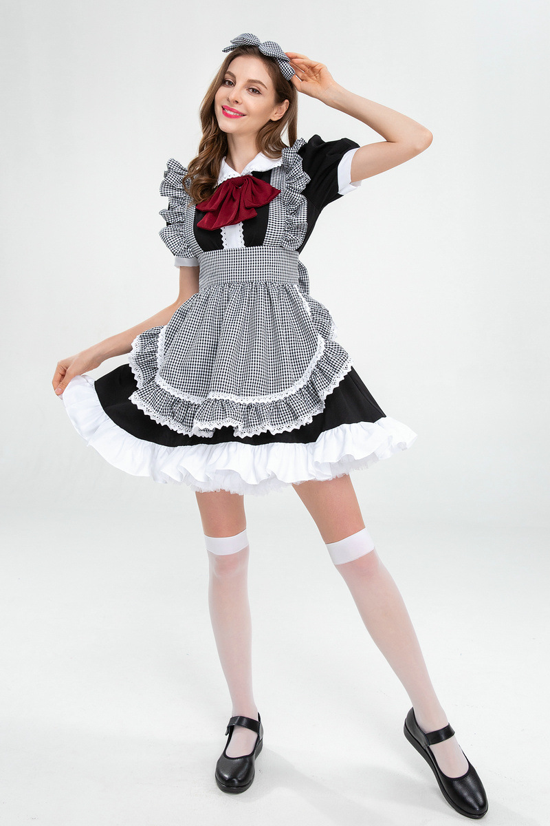 women s anime maid role-playing costume nihaostyles wholesale halloween costumes NSQHM79243