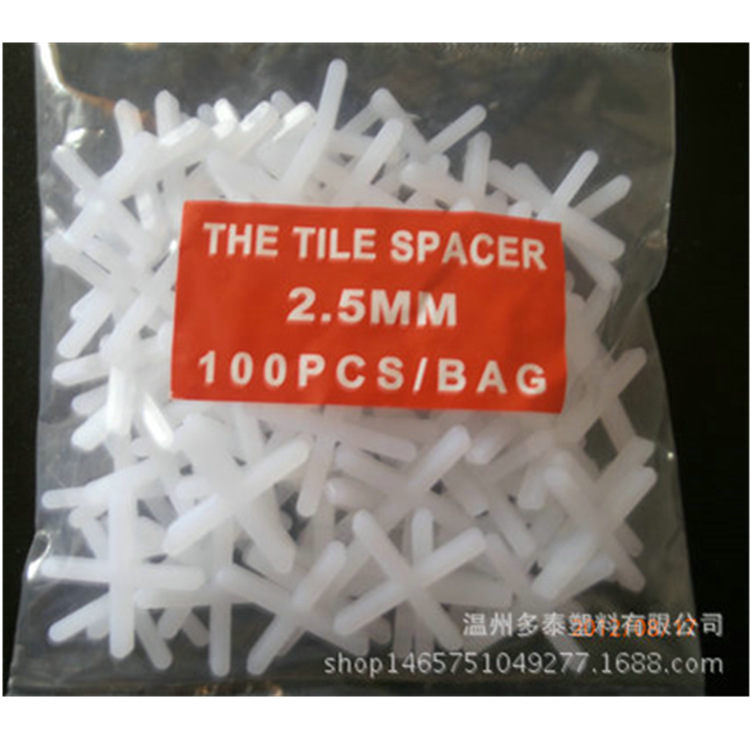瓷砖塑料十字架1.0/1.5/2.0/2.5/3.0/4.0/5.0mm墙砖防水防水升级