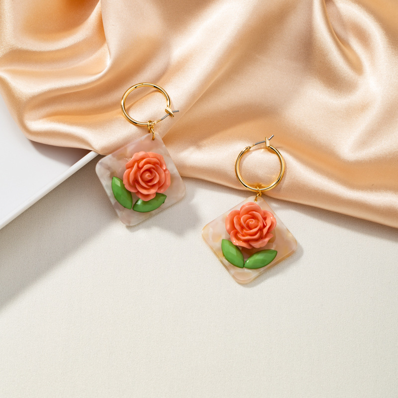 Fashion New Flower Drop Earrings display picture 5