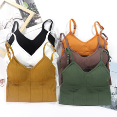 Kaka's same vest large U-shaped beautiful back bra sexy seamless bra-wrapped tube top sports bra plus fat enlarged version