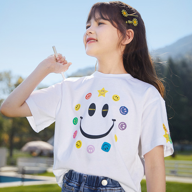 2020女童夏季新款亲子装韩版儿童纯棉短袖T恤成人大码时尚母女装