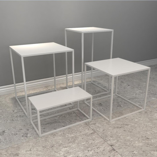 Clothing store high and low flow counter, shopping mall shoe and bag display stand, showcase, island table, flower shop, wrought iron fashionable display rack