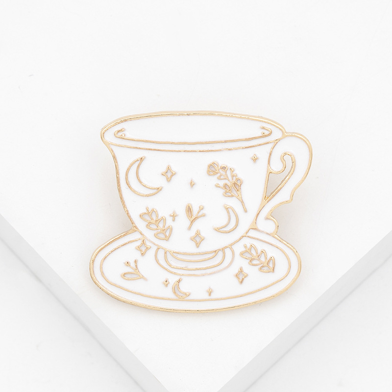 12g Weight No Inlaid Inlay Material Brooches Classification Anniversary, Business, Travel Occasion Alloy Material Cup Pattern Unisex Gender Simple Style Style Simple Style Pin Cup Alloy No Inlaid Unisex Brooches 4