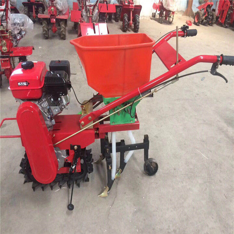 果园自走式开沟犁地机 链轨履带微耕机 开沟单链轨旋耕机