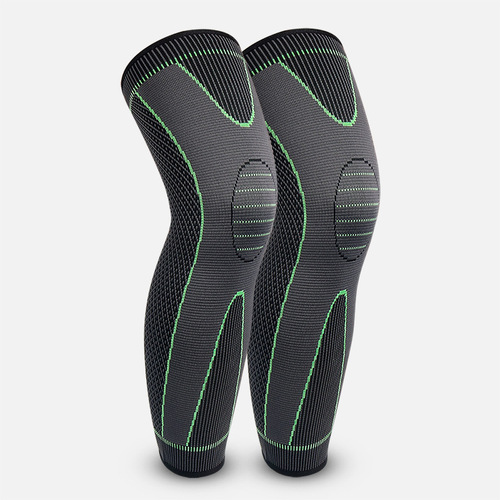 Wholesale Knit Nylon Sports Knee Sleeves with Extended Breathable Protection for Thighs and Calves - Basketball, Running, Football, Hiking, and Warmth-Insulating Knee Sleeves